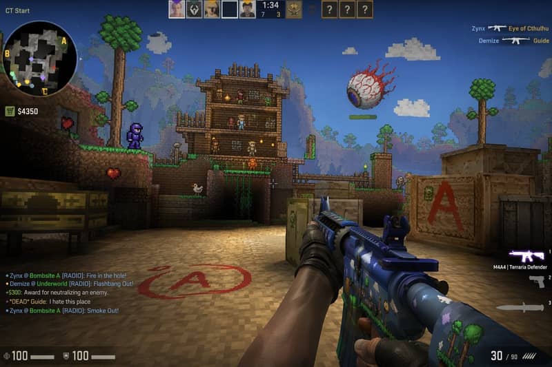 Counter-Strike × Terraria Screenshot