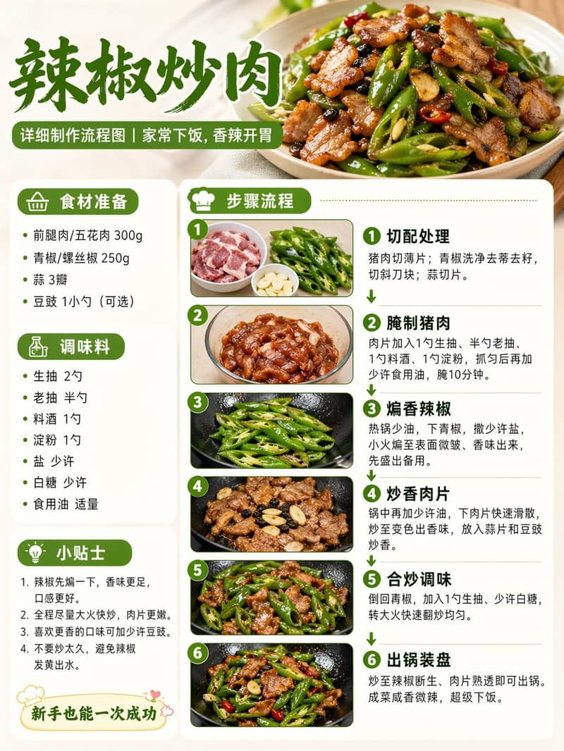 Chili Pork Cooking Flowchart