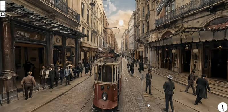1900 Istiklal Street Panorama
