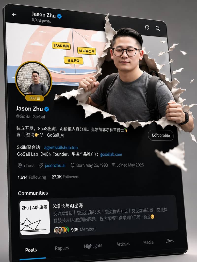 3D X Profile Mockup