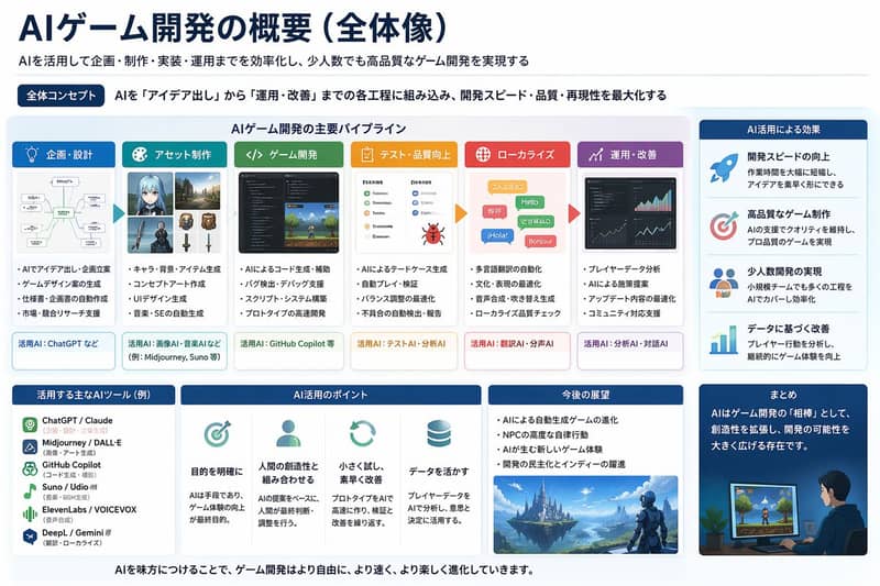 Japanese AI Game Dev Overview Slide